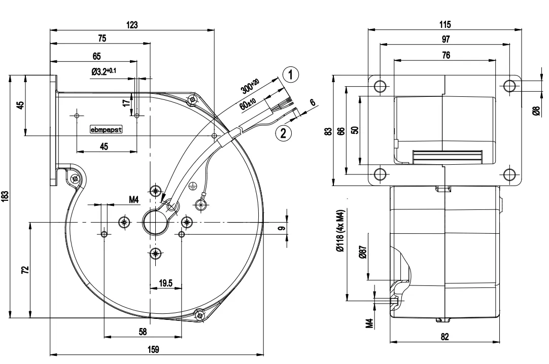 Габаритные размеры G2E108-AA01-01