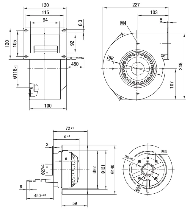 Габаритные размеры G2E140-AI28-01 Габаритные размеры G2E140-AI28-01