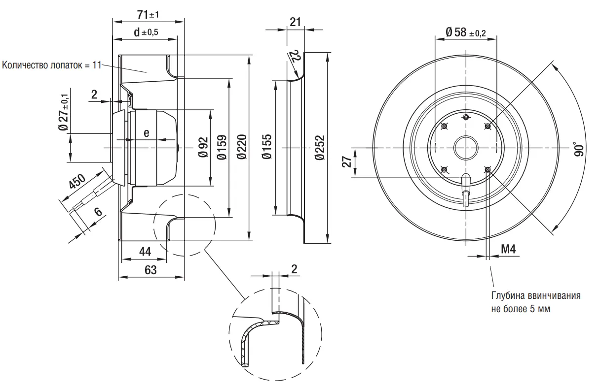 Габаритные размеры R2E220-AB06-84 Габаритные размеры R2E220-AB06-84