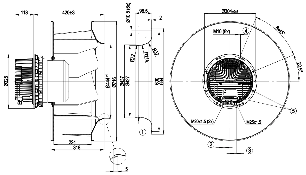 Габаритные размеры R3G630-AQ01-01
