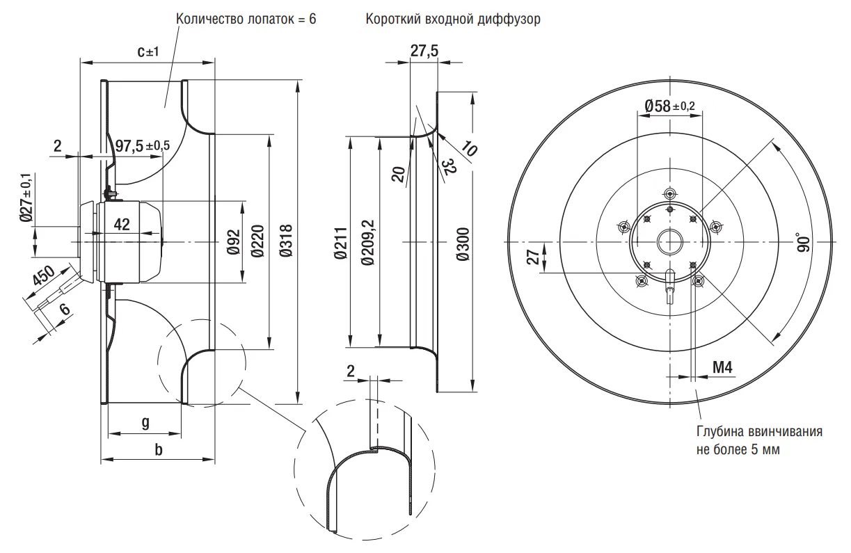 Габаритные размеры R4E310-AR06-01