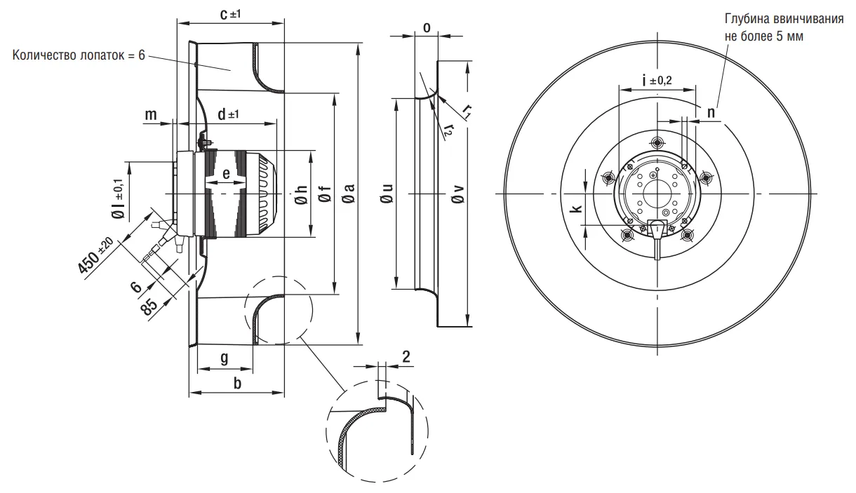 Габаритные размеры R4E355-AF05-05