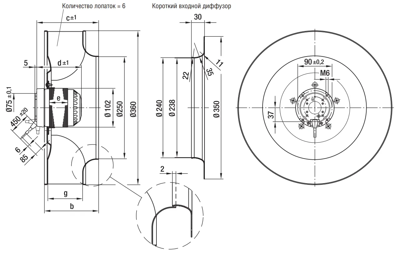Габаритные размеры R6E355-AE16-05 Габаритные размеры R6E355-AE16-05