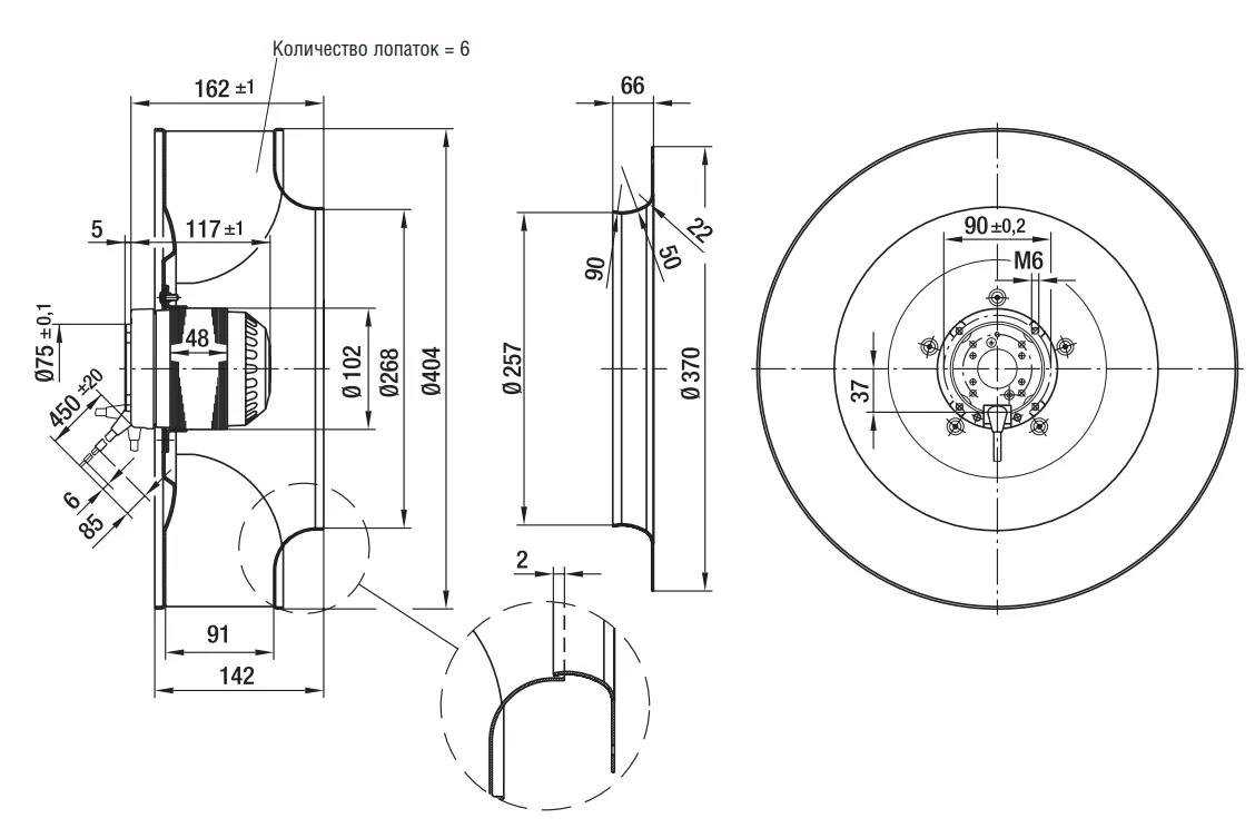 Габаритные размеры R6E400-AA04-05