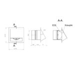 Выход стенной стальной 100 мм (RAL) c обратным клапаном — изображение 2
