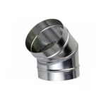 Отвод круглый 45, 125 мм