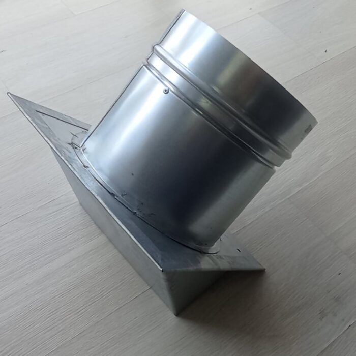 Выход стенной стальной 100 мм (RAL) c обратным клапаном — изображение 7