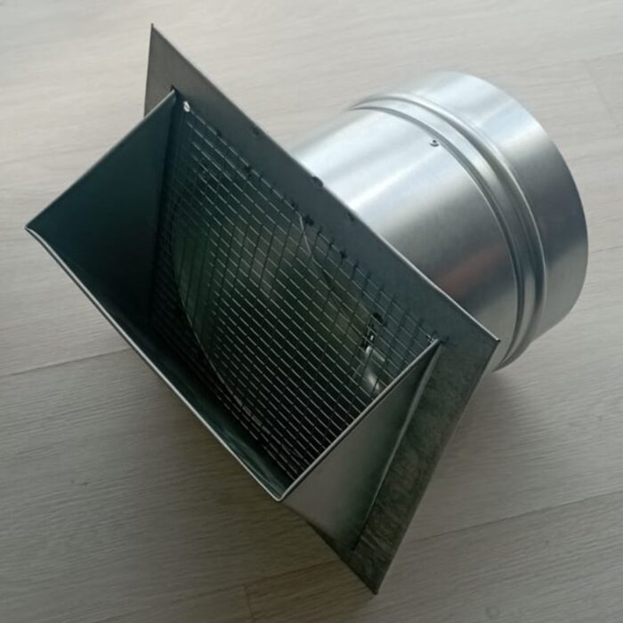 Выход стенной стальной 100 мм (RAL) c обратным клапаном — изображение 8