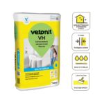 Шпаклевка финишная влагостойкая цементная Vetonit VH белая, 20 кг — изображение 4