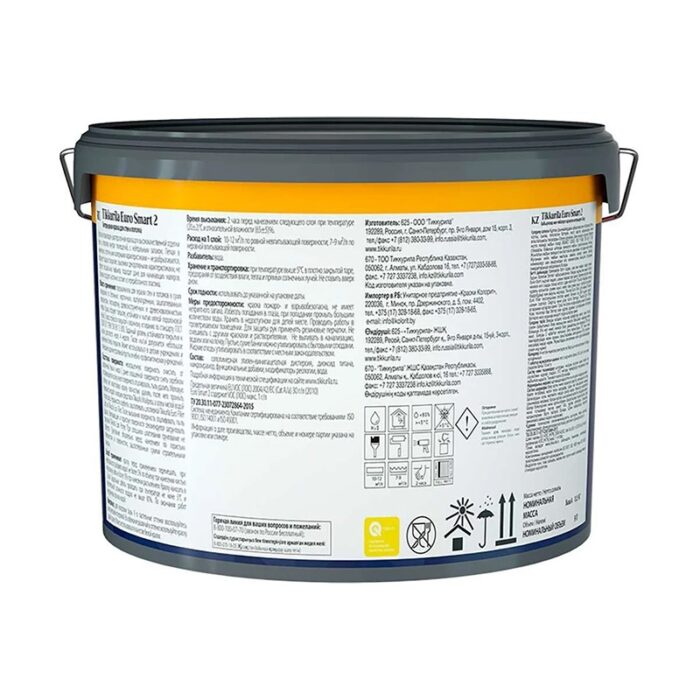 Краска интерьерная Tikkurila Euro Smart 2 основа A глубокоматовая (9 л) — изображение 2