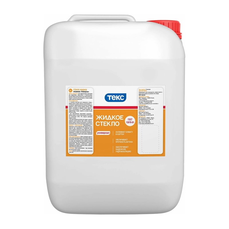 101435 Жидкое стекло натриевое Текс (15 кг) — изображение 1