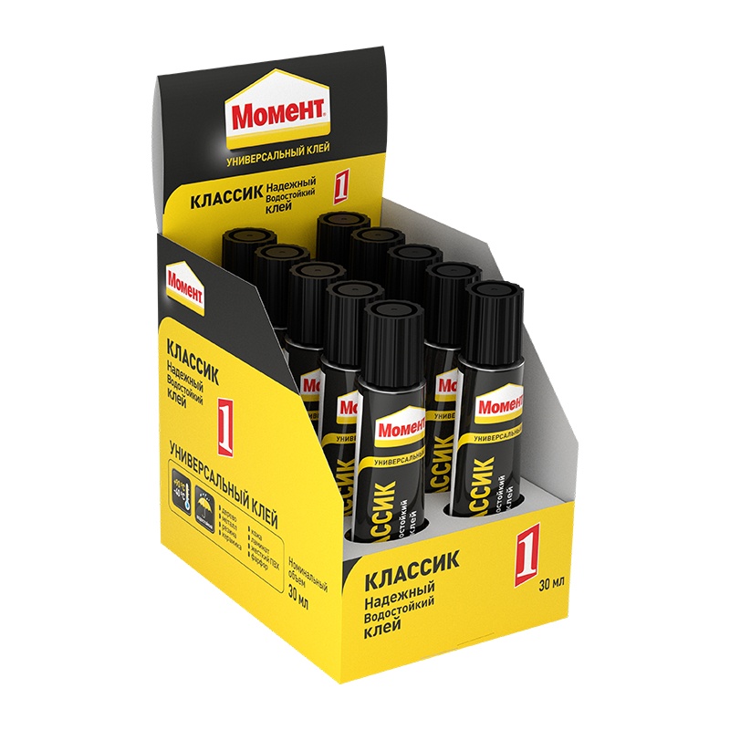 102549 Клей Момент-1 Классик туба в шоу-боксе (30 мл) — изображение 1