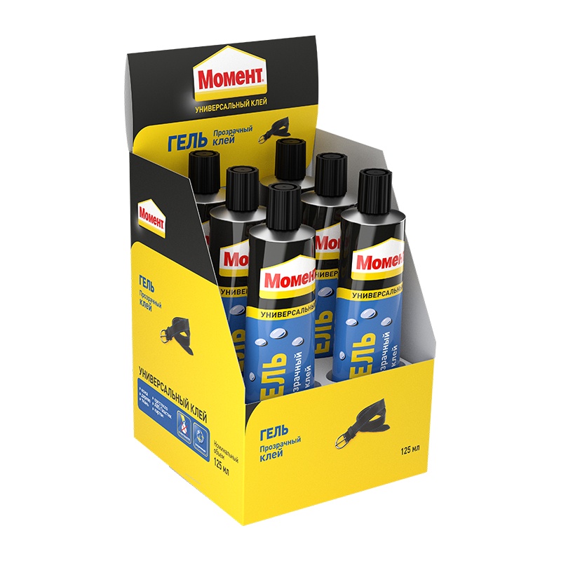 102559 Клей Гель Момент туба в шоу-боксе (125 мл) — изображение 1