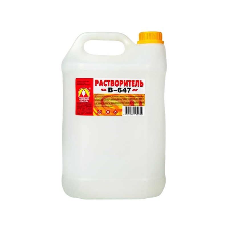 19484 Растворитель Вершина В-647 (5 л) — изображение 1