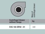 Вентилятор Ebmpapst D3G160-BF60-01 / D3G160BF6001 радиальный EC — изображение 4