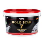 Краска акрилатная супербелая Pufas Gold Star 7 основа А матовая (9 л)