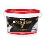 Краска акрилатная супербелая Pufas Gold Star 7 основа А матовая (2,7 л)