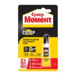 Клей Супер Момент на блистер-карте в шоу-боксе (3 г) — изображение 2