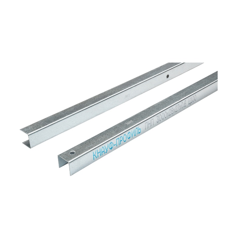 22934 Профиль потолочный направляющий Knauf ППН (28х27 мм / 3 м) — изображение 1