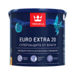 Краска для влажных помещений Tikkurila Euro Extra 20 С полуматовая (2,7 л)