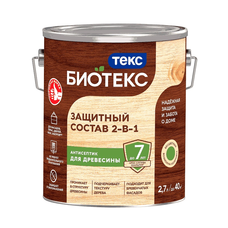 25751 Антисептик Текс Bioteks состав 2в1 бесцветный (2,7 л) — изображение 1