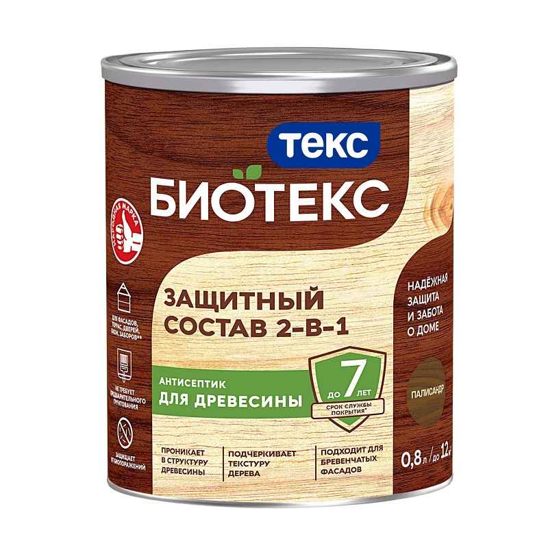 25776 Антисептик Текс Bioteks состав 2в1 палисандр (0,8 л) — изображение 1