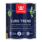 Краска для обоев и стен Tikkurila Euro Trend А матовая (0,9 л)