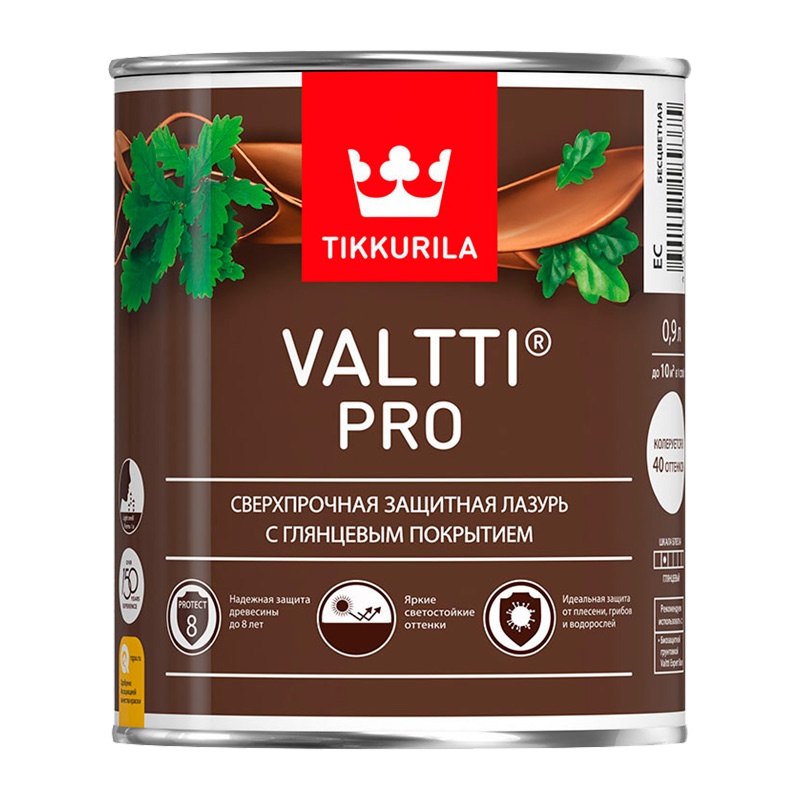 43277 Антисептик Tikkurila Valtti Pro орегон (0,9л) — изображение 1