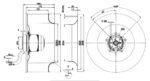 Вентилятор R4E355-AG01-05 / R4E355AG0105 центробежный Ebmpapst — изображение 2