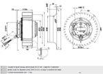 Вентилятор R4D250-CD12-05 / R4D250CD1205 центробежный Ebmpapst — изображение 2