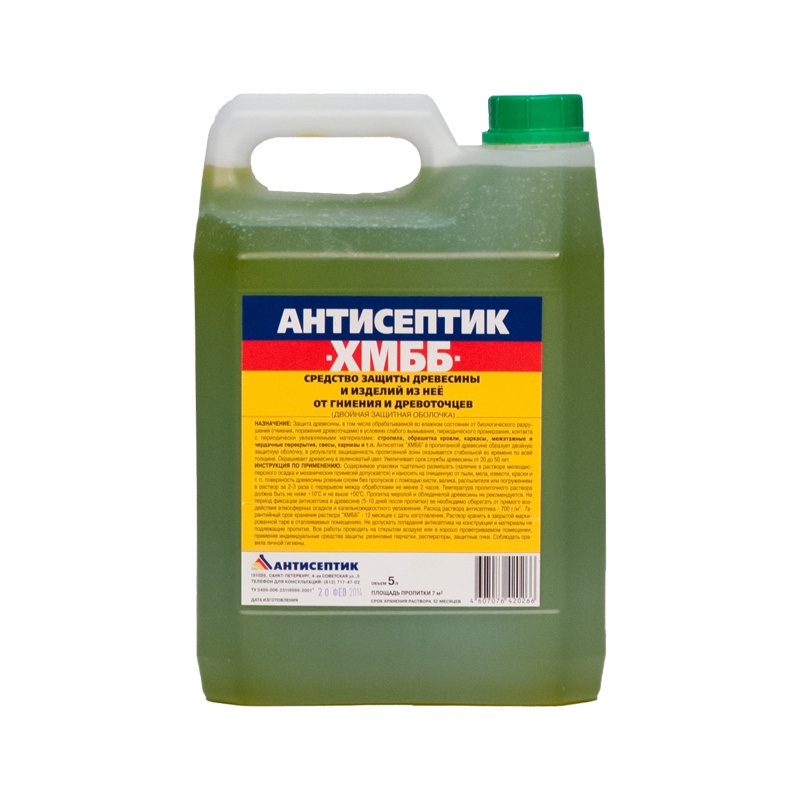 52519 Антисептик ХМББ двойная защита древесины (5 л) — изображение 1