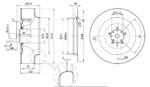 Вентилятор R4D310-AR18-01 / R4D310AR1801 центробежный Ebmpapst — изображение 2