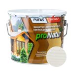Антисептик лессирующий для дерева Pufas ProNatur белый (2,7 л)