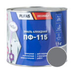 Эмаль Pufas Decoself ПФ-115 серая (1,9 кг)