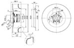 Вентилятор R4E330-AA06-05 / R4E330AA0605 центробежный Ebmpapst — изображение 2