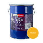 Грунт-эмаль Pufas Decoself 3 в 1 глянцевая желтая (5 кг)