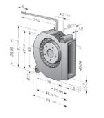 Вентилятор DC RLF 35-8/14 N / RLF35814N компактный радиальный Ebmpapst — изображение 2