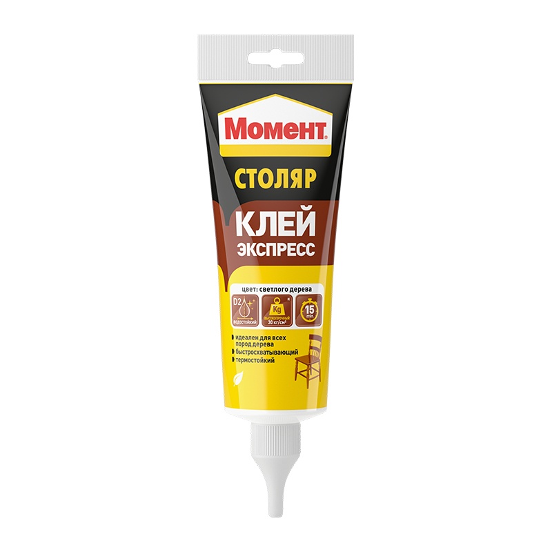 7740 Клей-экспресс Момент Столяр туба (125 г), 9 шт — изображение 1