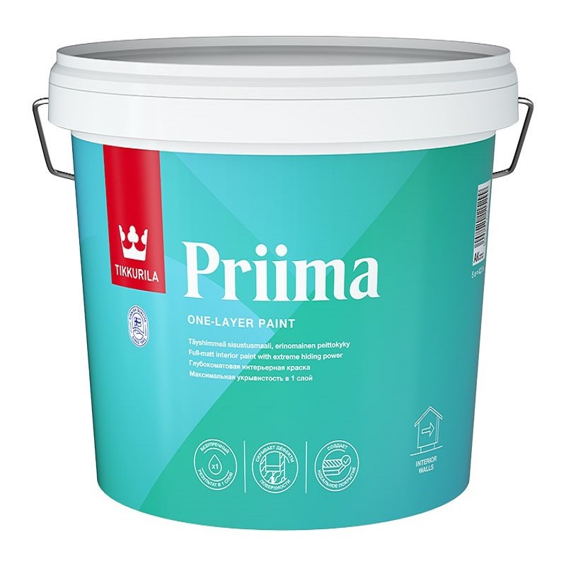 81008 Краска интерьерная Tikkurila Priima A матовая (5 л) — изображение 1
