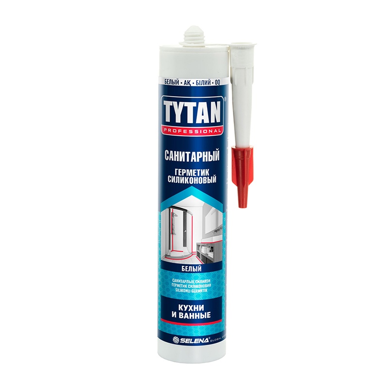 84492 Герметик силиконовый Tytan санитарный белый (0,28 л) — изображение 1