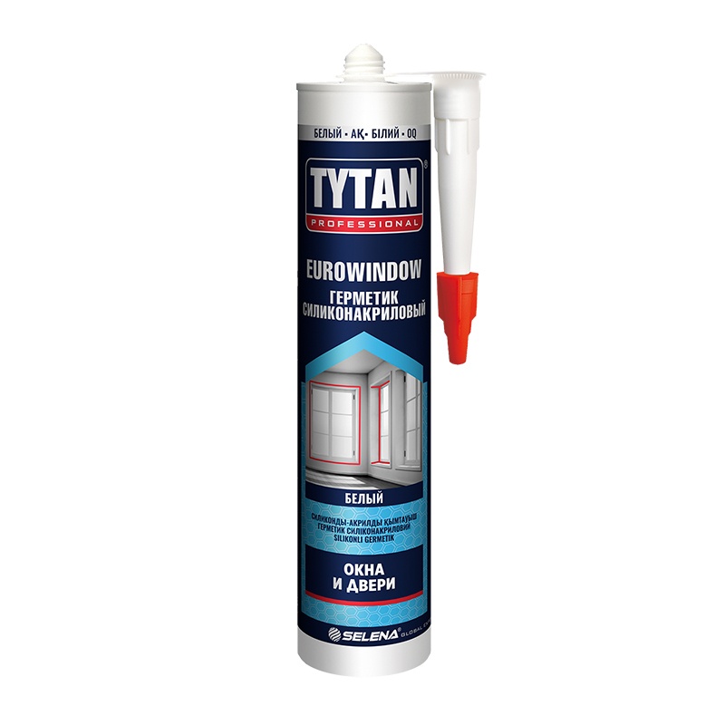 84493 Герметик силиконакриловый Tytan Eurowindow окна и двери (0,28 л) — изображение 1