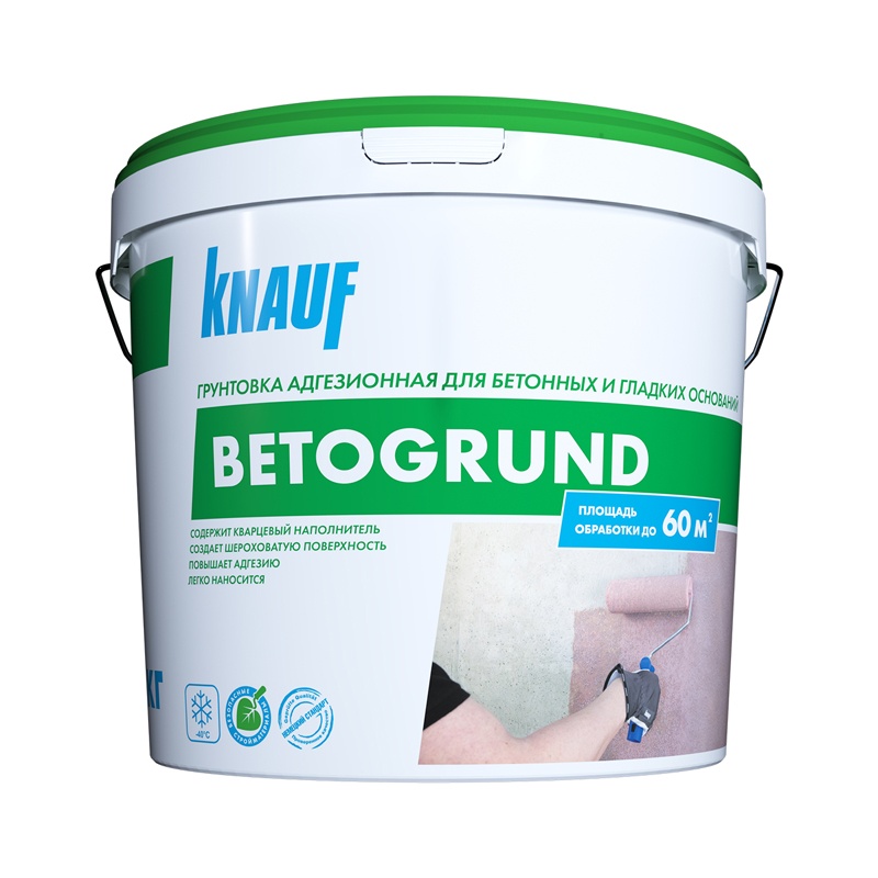 85651 Грунтовка адгезионная Knauf Betogrund для бетон. и гладких оснований (15 кг) — изображение 1