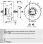 Вентилятор Ebmpapst R3G450-AO51-01 / R3G450AO5101 радиальный EC — изображение 2