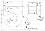 Вентилятор G2E140-AL40-01 / G2E140AL4001 центробежный Ebmpapst — изображение 2