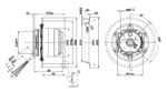 Вентилятор R4E225-BK05-03 / R4E225BK0503 центробежный Ebmpapst — изображение 2