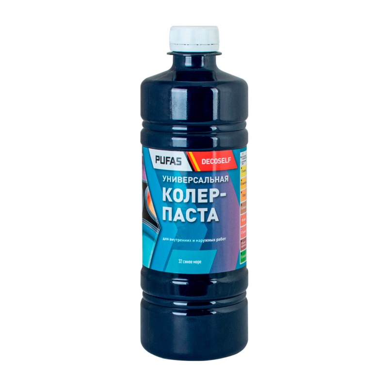 91143 Паста колеровочная универсальная Pufas 32 синее море (0,45 л) — изображение 1