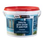 Эмаль акриловая универсальная Pufas для окон и дверей, морозостойкая (2 л)