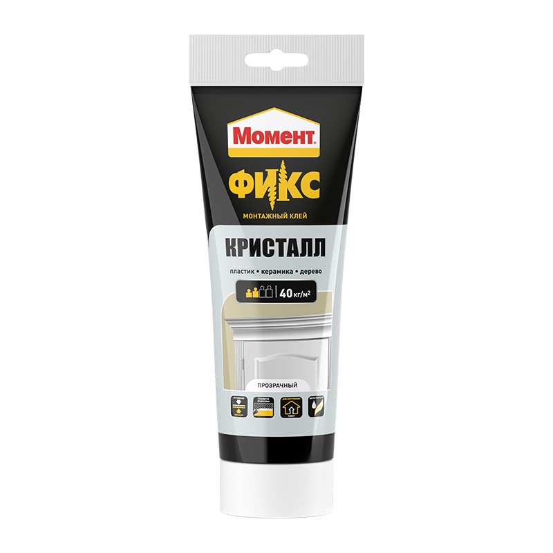 96282 Монтажный клей Момент FIX Кристалл (185 г) — изображение 1