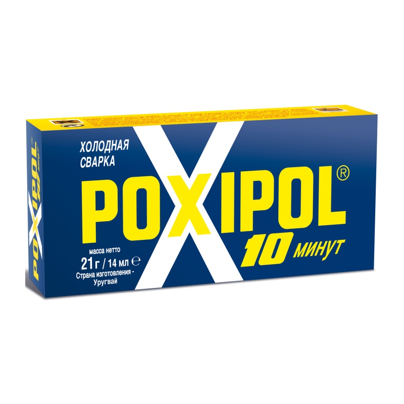 96867 Клей Poxipol Холодная сварка металлический (14 мл) — изображение 1