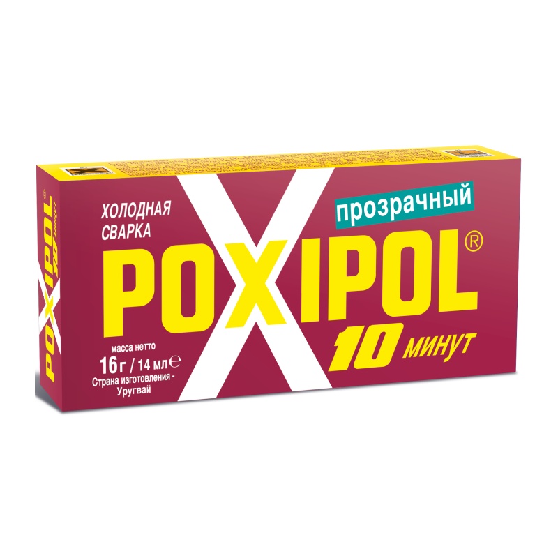 96868 Клей Poxipol Холодная сварка прозрачный (14 мл) — изображение 1